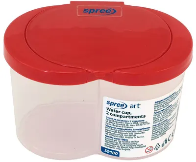 Pahar pentru desen Spree Art - Cu 2 compartimente, sortiment