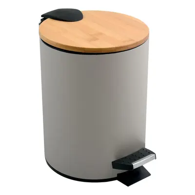Coș de gunoi taupe cu pedală din oțel 5 l Adonis – Spirella