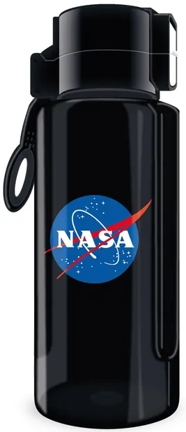 Sticlă pentru apă Ars Una NASA – neagră, 650 ml