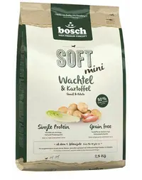 BOSCH Soft Mini - Hrana uscata pentru caini de talie mica cu prepelita si cartofi 2,5 kg
