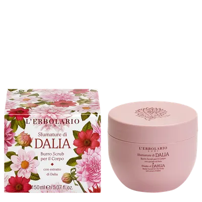 L'Erbolario Unt exfoliant pentru corp Shades of Dahlia, 150ml