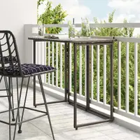 Gossi masa pliabila de gradina maro 90x51x75 cm poly ratan