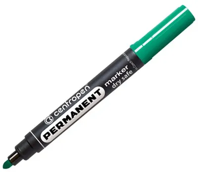 Marker permanent Centropen - 2.5 mm, verde