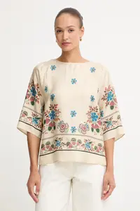 Weekend Max Mara bluză pentru femei, din mătase SAMBA