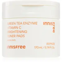 innisfree Green Tea Vitamin C Brightening Toner Pads dischete de tonifiere pentru luminozitate si hidratare 60 buc