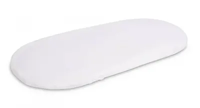 Husa impermeabila cu elastic roata din jersey pentru salteaua de landou 75x35 cm Sensillo alba