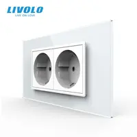 Priza Schuko dubla, standard italian/modular 4M Alb