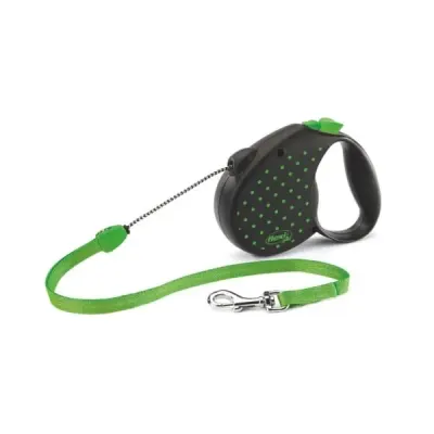 Lesa retractabila cu fir Flexi Verde M 5 m 25 kg