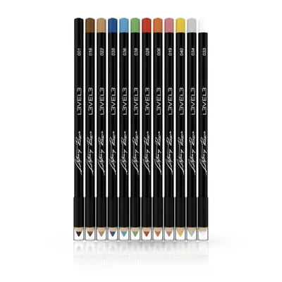 Creioane colorate - L3VEL3 - pentru Hair Design - 12 buc