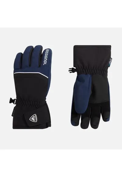 Manusi ski JR TECH IMPR G - culoare albastru inchis - pentru copii - marime