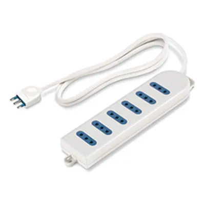 Priza multiplan2P+E-10A-(S11) WHITE 6x2P+E-10A-(P11)