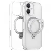 Husa MagSafe pentru Apple iPhone 17, Torras, Ostand Spin, Transparenta