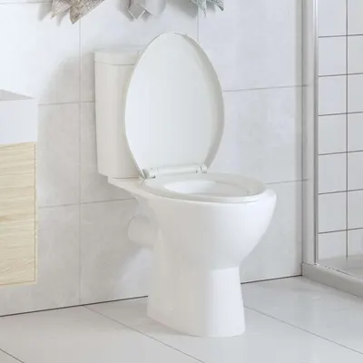 vidaXL Capac WC cu închidere silențioasă, eliberare rapidă, alb