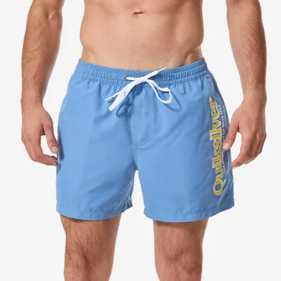 Șort de baie Boardshort surf Quiksilver scurt 15' talie elastică R Albastru