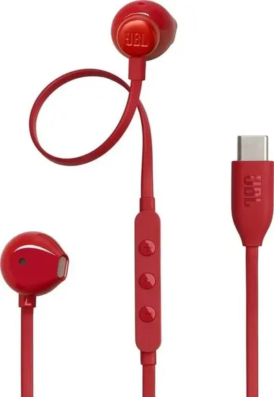 Căști cu microfon JBL - Tune 305C USB-C, roșii