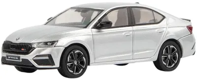 Model de colecție Abrex Modern: Mașini - Skoda Octavia IV RS (2020) - Silver Brilliant Metallic