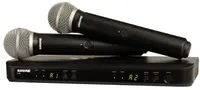 Sistem de microfon wireless Shure - BLX288E/PG58-K3E, negru
