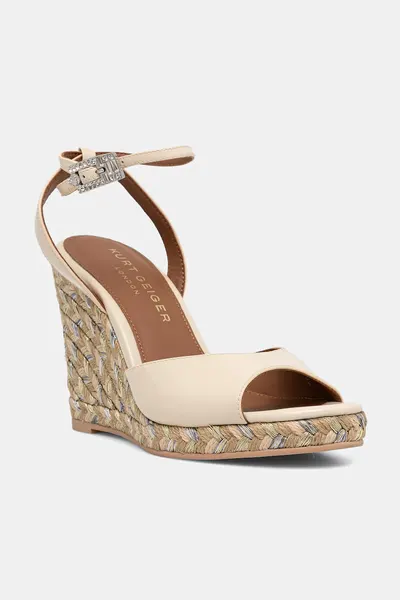 Kurt Geiger London sandale wedges Espadrille Wedge-Bone