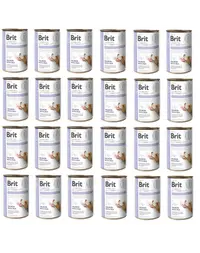 BRIT Veterinary Diet Gastrointestinal Salmon&amp;Pea sistem digestiv sensibil la caini 24x400 g hrana dietetica