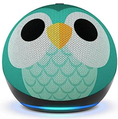 Boxă Smart Amazon - Echo Dot Kids 5th Gen, Owl, multicoloră