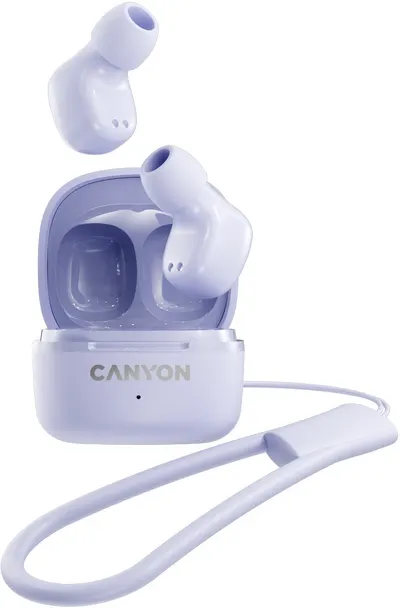 Căști wireless Canyon - OnGo 4 mini, TWS, violet