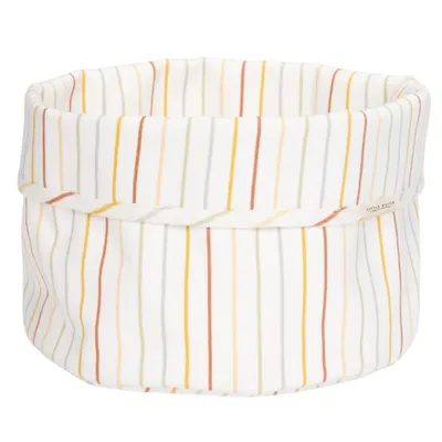 Cos de depozitare rotund pentru comoda de infasat Vintage Sunny Stripes, 1 bucata, Little Dutch