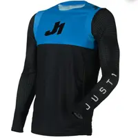 Tricou atv cross Just1 J-Flex Dual, culoare negru albastru, marime S