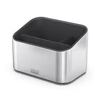 Suport pentru accesorii de spălat argintiu lucios din metal Surface – Joseph Joseph