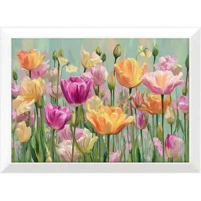 Tablou cu ramă imprimat 75x56 cm Spring Tulip – Styler
