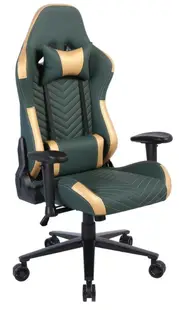 Scaun de gaming RFG - NETT, verde inchis /auriu