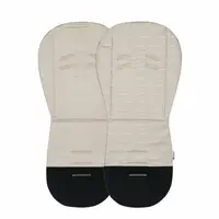 Salteluta pentru carucior, Petite&Mars, Foamy, Din spuma cu memorie, 86 x 42 cm, Reversibila, Universala, Design balenute, Bej