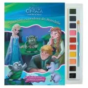 DISNEY. REGATUL DE GHEATA 2. SA PICTAM IMPREUNA! Carte de colorat cu pensula si acuarele (format mic)