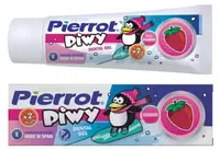 Pierrot Pastă de dinți cu gel pentru copii Piwy, căpșună, 75 ml