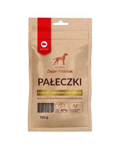 MACED Super Premium Batoane caini cu rata, seminte dovleac si lamaie 100 g