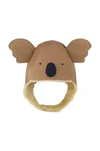 Donsje căciulă cu urechi pentru copii din piele Kapi Classic Hat Koala