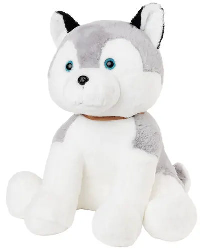 Jucărie de pluș Amek Toys - Câine husky, 55 cm
