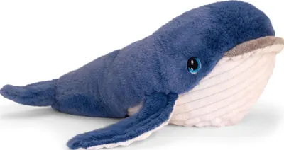 Jucarie ecologica de plus Keel Toys Keeleco - Balena, 25 cm