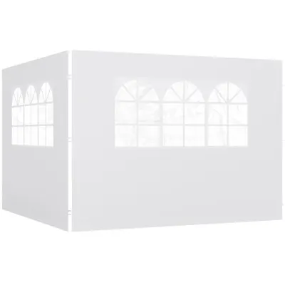 Outsunny Panouri Laterale pentru Foișor Pop-Up, 3x2m, Alb | Aosom Romania