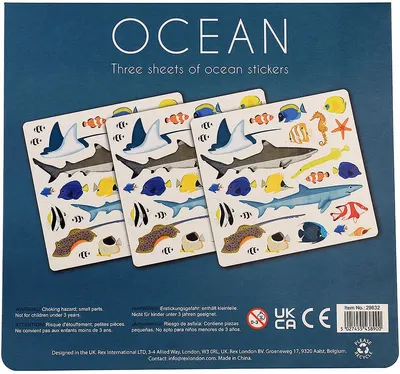 Set de autocolante Rex London - Ocean Animals, 3 foi