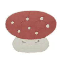 Saltea de joacă pentru copii roșie 120x98 cm Mushroom – OYOY Mini