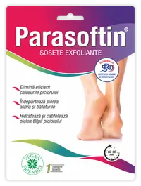 Sosete exfoliante Parasoftin, 1 pereche, Adex-Cosmetics