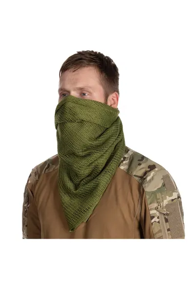 Masca de camuflaj personala poliester durabil - respirabil - olive - 190x90cm