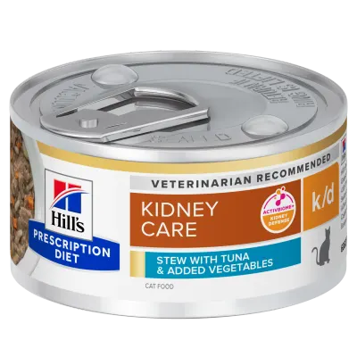 Hill's Prescription Diet Feline Kidney Care Stew Tuna & Vegetables, 82 g