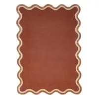 Covor teracotă țesut manual din amestesc de lână 120x170 cm Rivo Wool – Flair Rugs