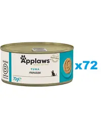 APPLAWS Cat Adult Mousse Tuna Set conserve pentru pisici, mousse cu ton 72x70 g