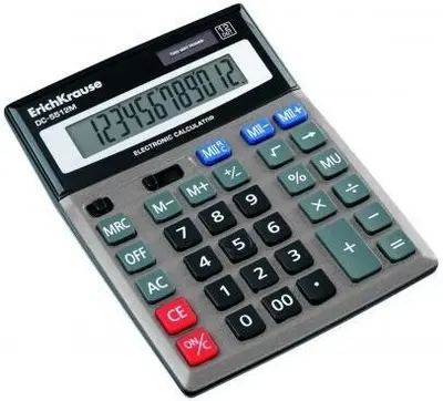 Calculator de birou Erich Krause - DC-5512M, Afisaj cu 12 cifre