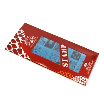 Matrita pentru stampila unghii de Anul Nou #06, Global Fashion, L35, 12,5*6,5 cm Engros
