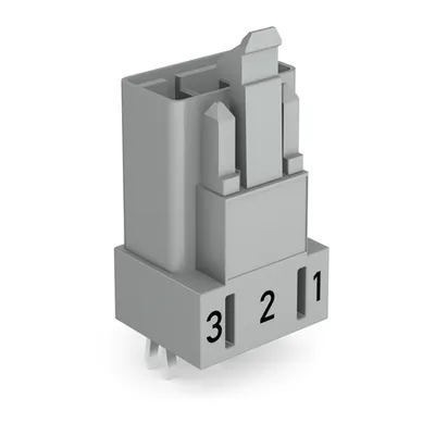 Plug for PCBs; straight; 3-pole; Cod. B