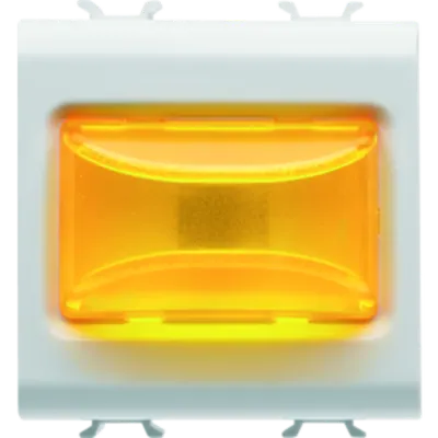 Protruding Indicator Lamp - 12v Ac/dc / 230v Ac 50/60 Hz - Amber - 2 Modules - White - Chorus