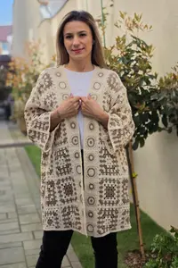 Cardigan brodat macrame 6